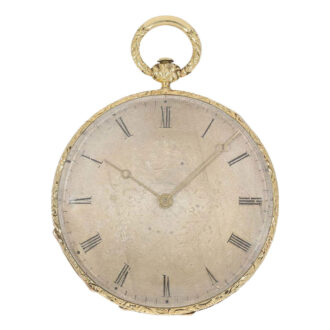 Swiss 18k gold watch with very thin Lépine calibre Circa 1850