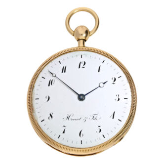 Swiss 18k gold quarter repeating cylinder watch Circa 1810