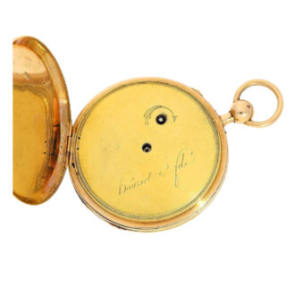 Swiss 18k gold quarter repeating cylinder watch Circa 1810