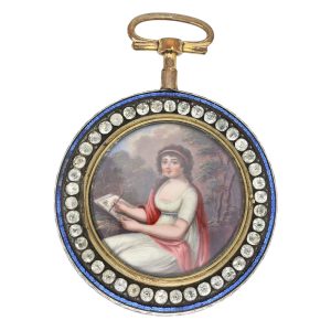 Extravagant Swiss open faced verge pocket watch Circa 1790