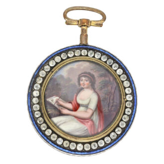 Extravagant Swiss open faced verge pocket watch Circa 1790