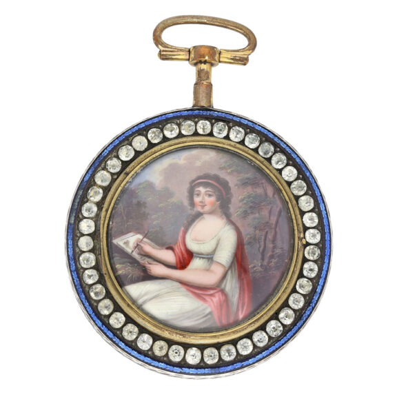 Extravagant Swiss open faced verge pocket watch Circa 1790