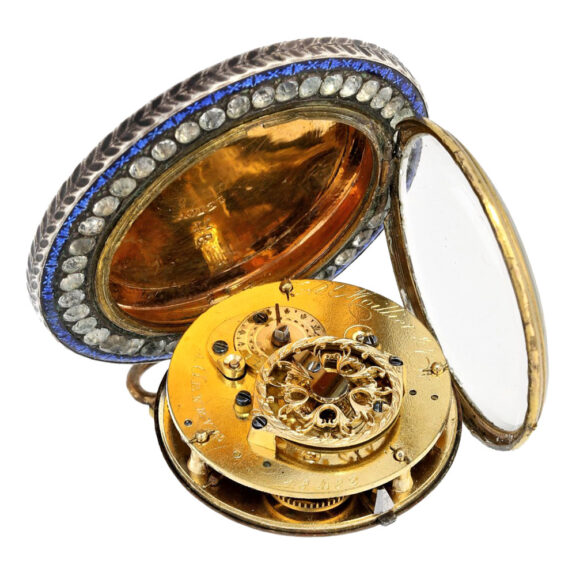 Extravagant Swiss open faced verge pocket watch Circa 1790 Extravagant Swiss open faced verge pocket watch Circa 1790