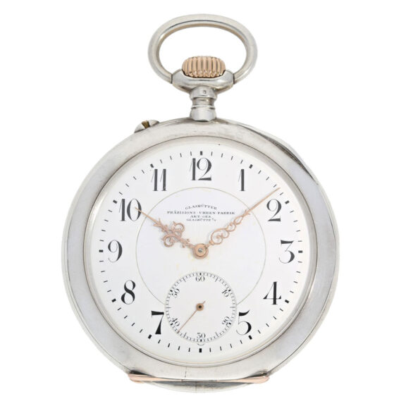 German silver open faced lever pocket watch Circa 1910