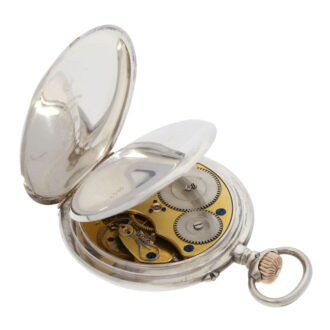 German silver open faced lever pocket watch Circa 1910