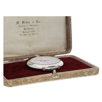 German silver open faced lever pocket watch Circa 1910
