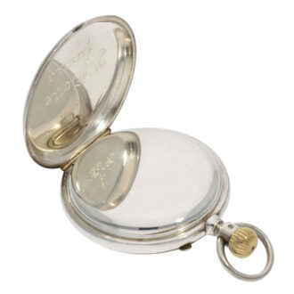 Interesting, early German silver lever pocket watch Circa 1878
