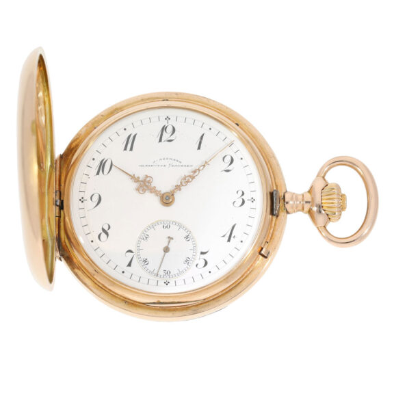 German 14k rose gold hunting cased lever watch Circa 1909 German 14k rose gold hunting cased lever watch Circa 1909