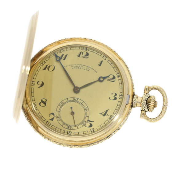 German gold hunting cased Art Deco watch Circa 1920-1939 German gold hunting cased Art Deco watch Circa 1920-1939