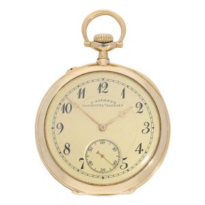 German 14 carat gold lever precision pocket watch Circa 1905