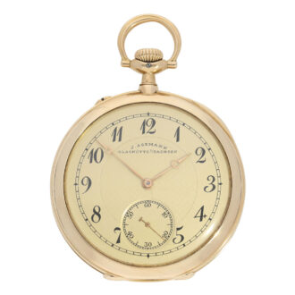 German 14 carat gold lever precision pocket watch Circa 1905 German 14 carat gold lever precision pocket watch Circa 1905