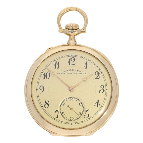 German 14 carat gold lever precision pocket watch Circa 1905 German 14 carat gold lever precision pocket watch Circa 1905