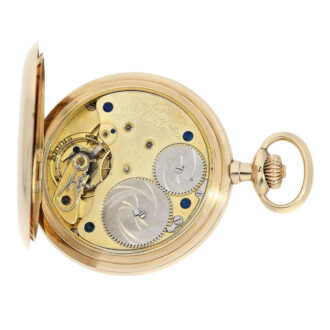 German 14k gold hunting cased lever pocket watch Circa 1924