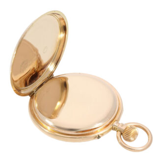 German rose gold open faced lever pocket watch Circa 1910