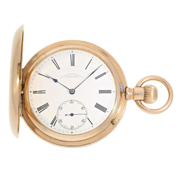 German rose gold hunting cased lever pocket watch Circa 1906 German rose gold hunting cased lever pocket watch Circa 1906