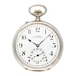 Silver open faced German Kriegsmarine deck watch Circa 1920