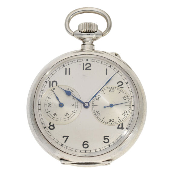 German silver deck watch of the Kriegmarine Circa 1941 German silver deck watch of the Kriegmarine Circa 1941