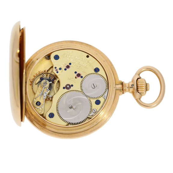 German rose gold hunting case lever pocket watch Circa 1897 German rose gold hunting case lever pocket watch Circa 1897