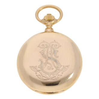 German rose gold hunting case lever pocket watch Circa 1897 German rose gold hunting case lever pocket watch Circa 1897