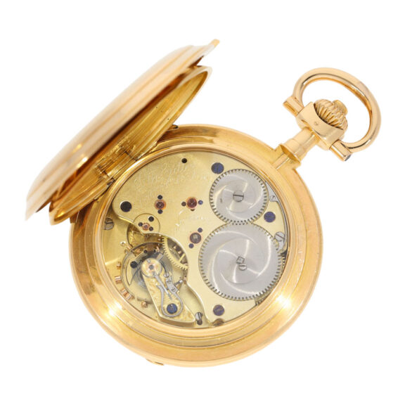 Impressive gold Glashütte hunting cased watch Circa 1900 Impressive gold Glashütte hunting cased watch Circa 1900