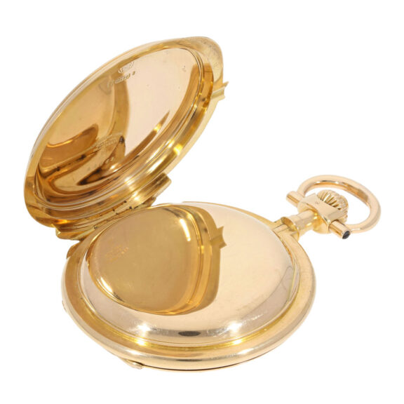 Impressive gold Glashütte hunting cased watch Circa 1900 Impressive gold Glashütte hunting cased watch Circa 1900