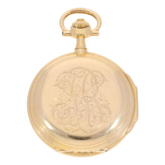 Impressive gold Glashütte hunting cased watch Circa 1900