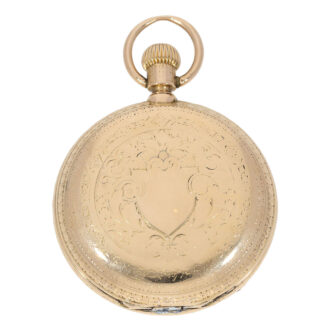 Decorated German rose gold hunting cased lever Circa 1883