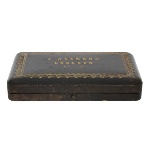 Decorated German rose gold hunting cased lever Circa 1883 Decorated German rose gold hunting cased lever Circa 1883