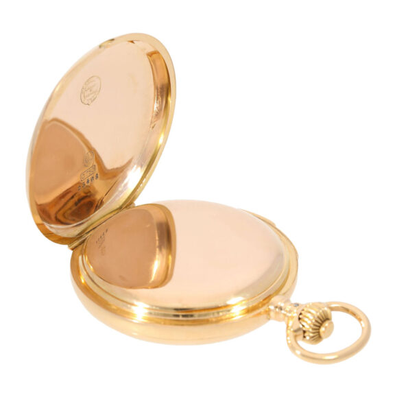 German rose gold hunting cased quarter repeater Circa 1887 German rose gold hunting cased quarter repeater Circa 1887