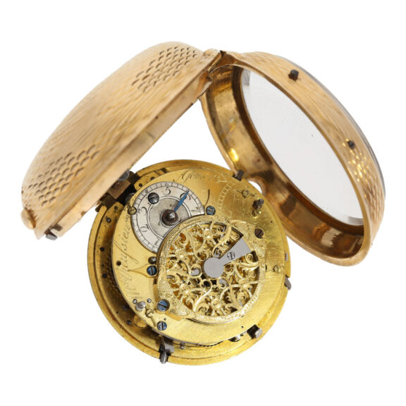 Gold quarter repeating à toc et à tac verge watch Circa 1750 Gold quarter repeating à toc et à tac verge watch Circa 1750