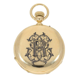 French gold open faced ankerchronometer watch Circa 1870