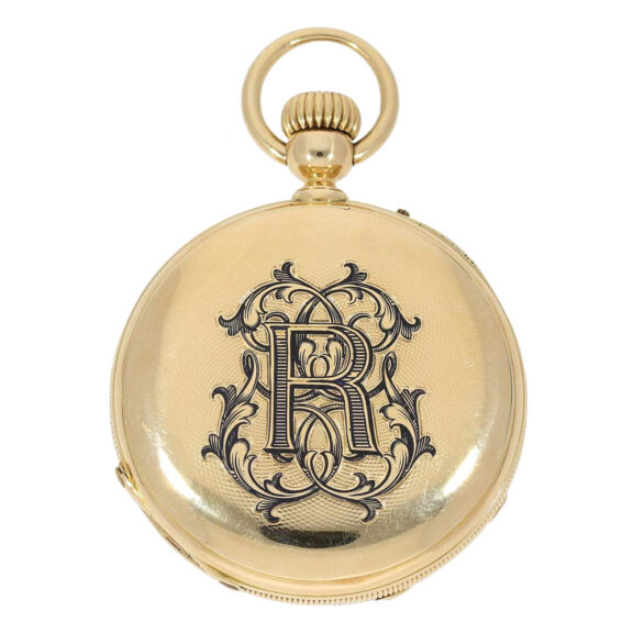 French gold open faced ankerchronometer watch Circa 1870