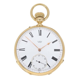 French gold open faced ankerchronometer watch Circa 1870