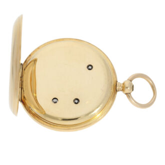 Technically interesting Swiss 18k gold chronograph Circa 1860