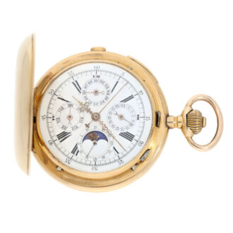 Swiss gold complicated astronomical lever watch Circa 1900
