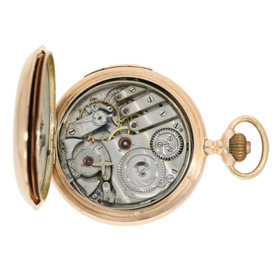 Swiss quarter repeater with concealed erotic scene circa 1900 Swiss quarter repeater with concealed erotic scene circa 1900