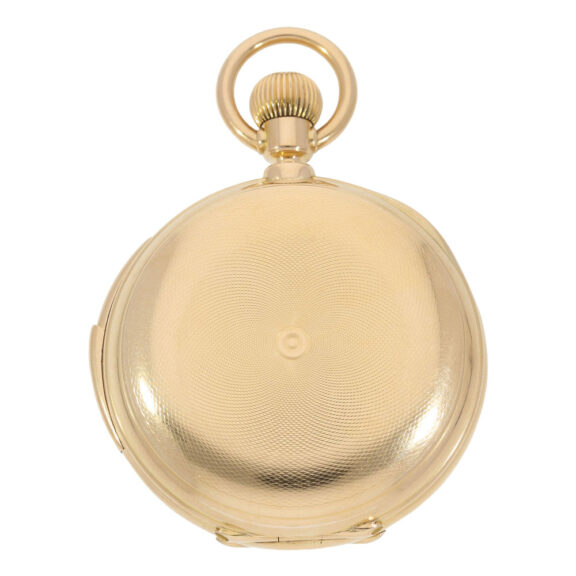 French gold hunting cased minute repeating watch Circa 1890 French gold hunting cased minute repeating watch Circa 1890