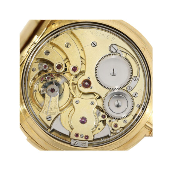 Swiss gold open faced minute repeating lever watch Circa 1910 Swiss gold open faced minute repeating lever watch Circa 1910