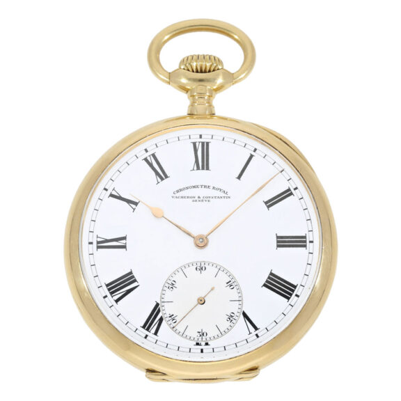 Swiss 18k gold open faced 'Chronometre Royal' Circa 1910