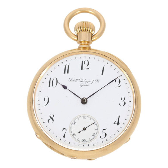 Early Swiss 18k rose gold open faced lever watch Circa 1880