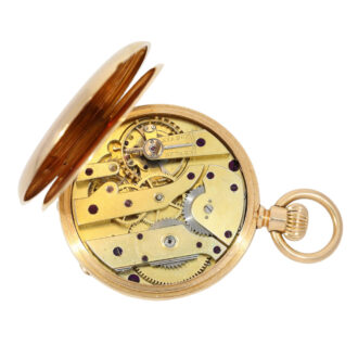 Early Swiss 18k rose gold open faced lever watch Circa 1880
