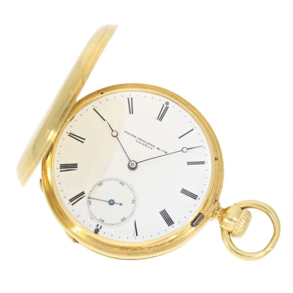 Swiss gold ankerchronometer with crown winding Circa 1860