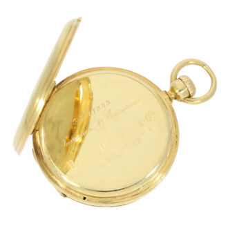 Swiss gold ankerchronometer with crown winding Circa 1860