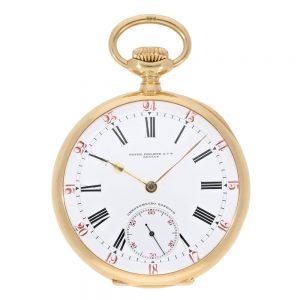 Swiss 18 carat gold open faced ankerchronometer Circa 1916