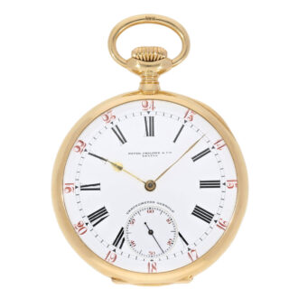 Swiss 18 carat gold open faced ankerchronometer Circa 1916