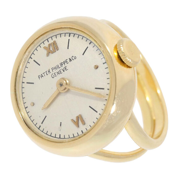Extraordinary Swiss 18 carat gold lever ring watch Circa 1930's