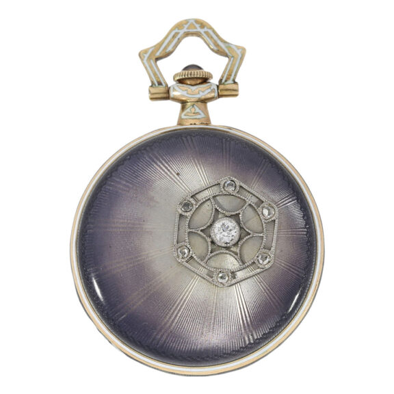 Exquisite Swiss Art Nouveau lever pendant watch Circa 1910