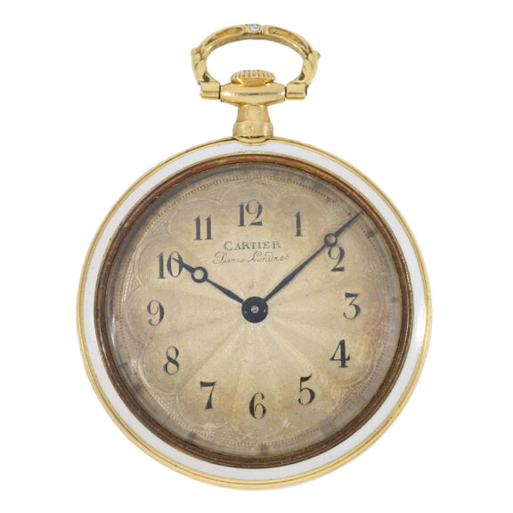 Super thin French Art Nouveau pendant watch Circa 1907