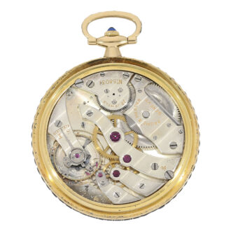Exquisite Swiss 18 carat gold Art Deco lever dress watch Circa
