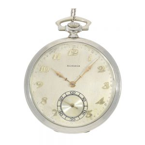 Swiss gold Breguet Art Deco style dress watch Circa 1920's
